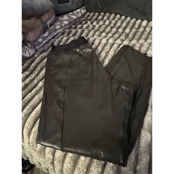 Vs Pink Leggings xxl wet look shiny faux leather shimmer - Picture 2 of 4